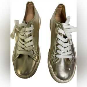 CRUZ GOLD ESPADRILLE SNEAKER BY MICHELLE MCDOWELL (NEW)